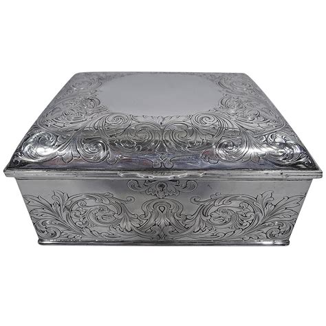 silver metal jewelry box|jewelry box for sterling silver.